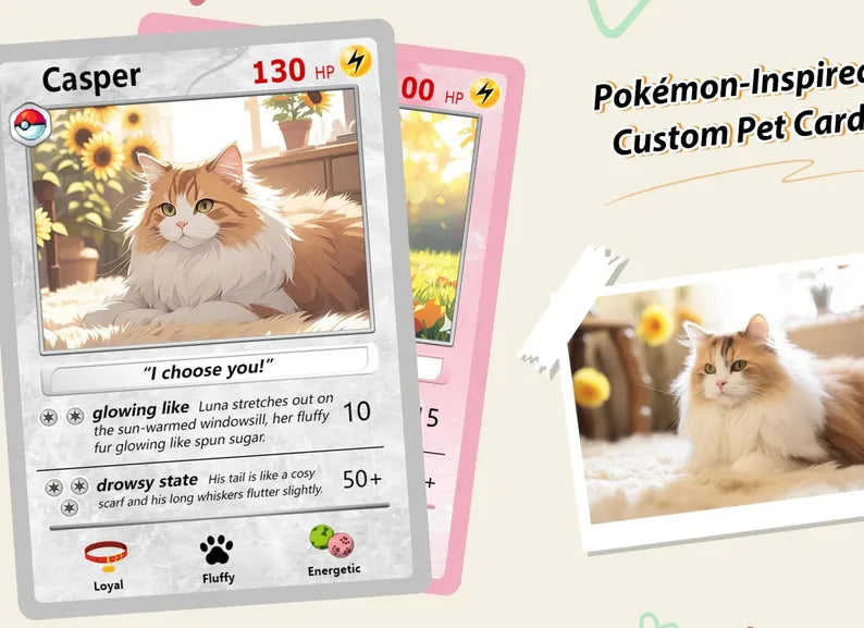 Pet Pokemon Card - Free Shipping