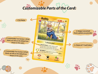 Pet Pokemon Card - Free Shipping