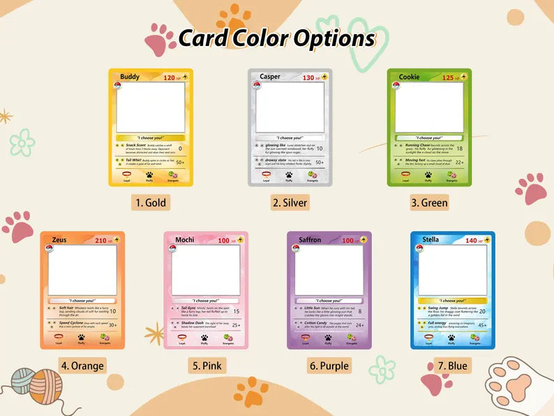 Pet Pokemon Card - Free Shipping