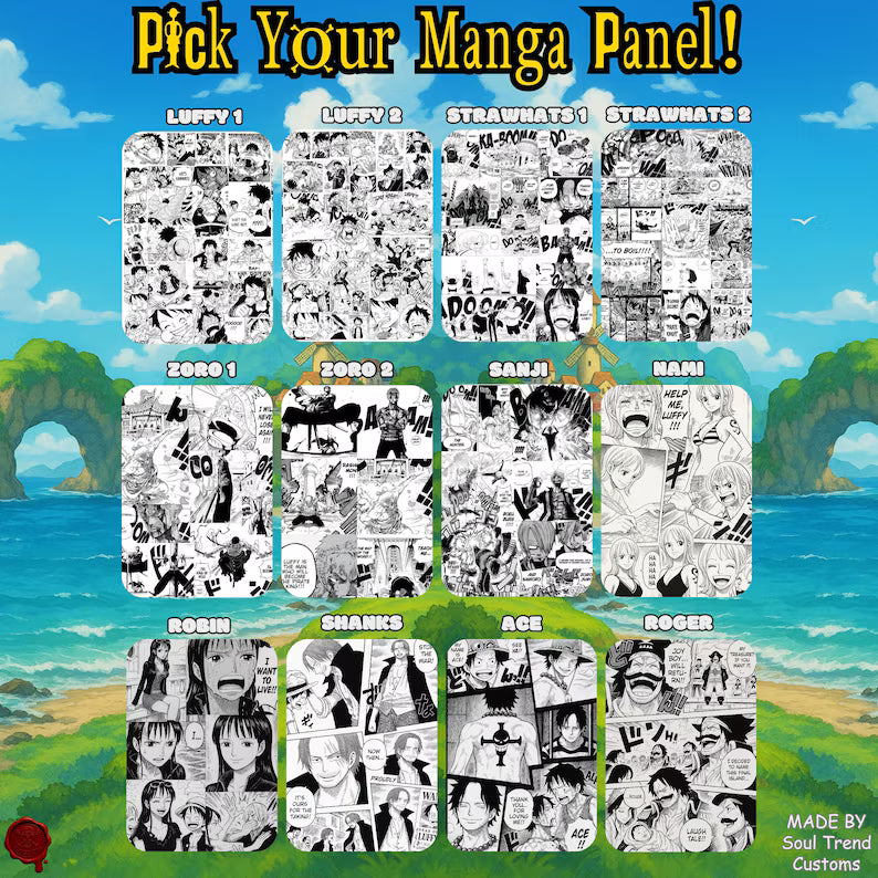 Personalized One Piece TCG Card With Manga Panel, Custom Couple Gift