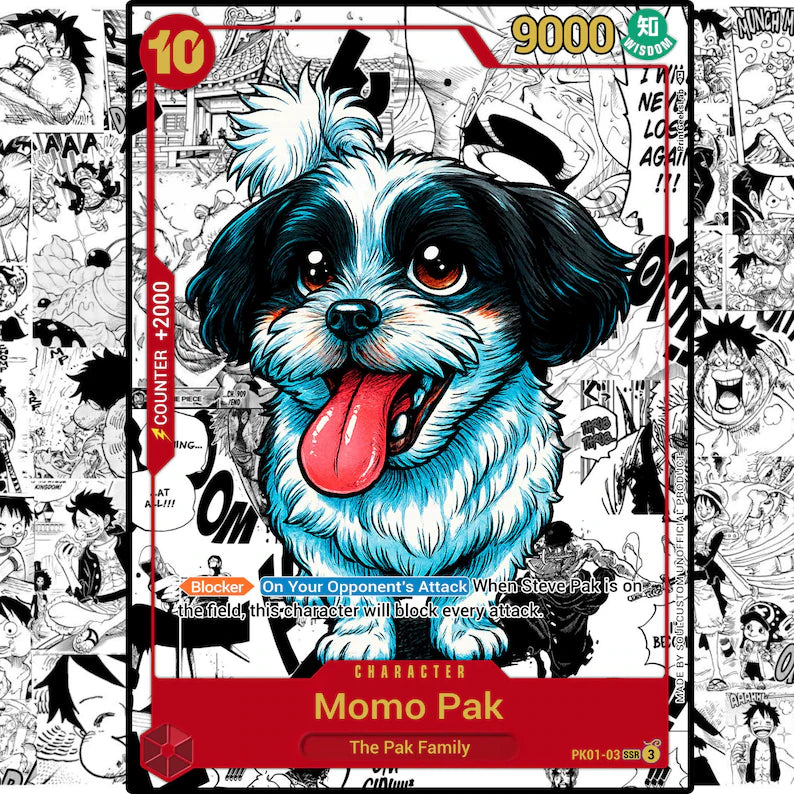 Personalized One Piece TCG Card With Manga Panel, Custom Couple Gift